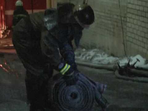 Сегодня 55 человек тушили пожар на Исполкомовской