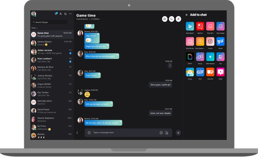 Skype презентовал новый дизайн